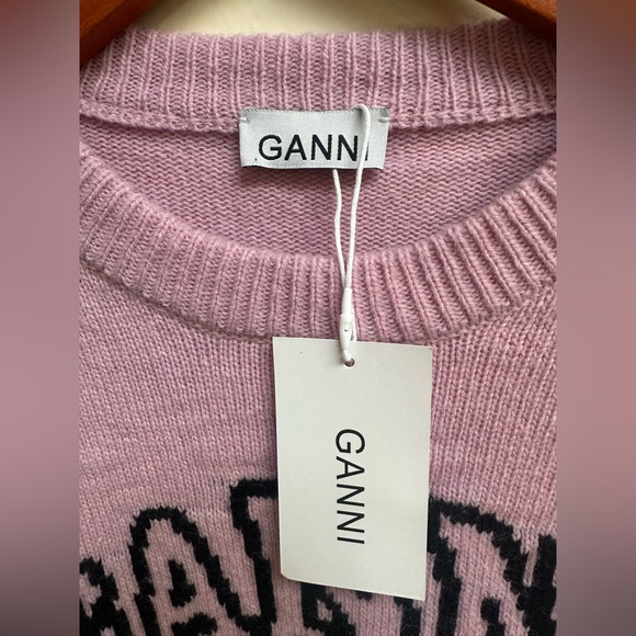 NWT Ganni Sweater Have a Nice Day - Picture 4 of 7